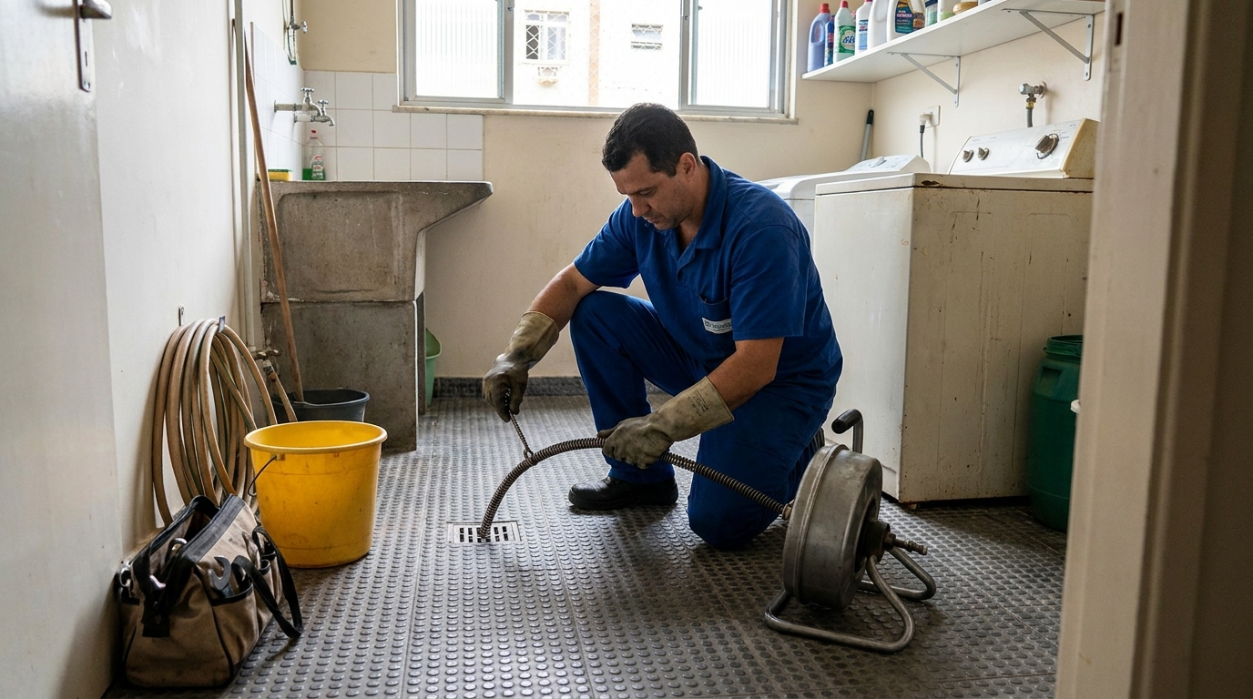 Desentupimento de ralo profissional em Catanduva‑SP